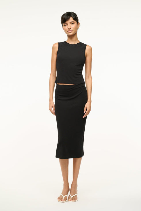 Black skirt Maxi women skirt elastic waist linen skirt 0898# Black skirt Maxi women skirt elastic waist linen skirt 0898#