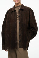 JOSETTE SUEDE SHIRT | ESPRESSO