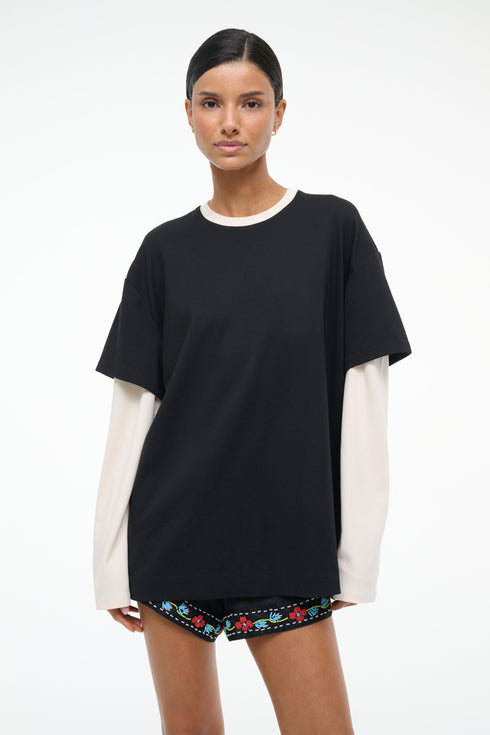 Go to WILLIAM TEE BLACK ECRU view 2