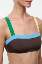 LIV BIKINI TOP | DARK CHOCOLATE MULTI
