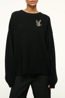 CUSTOM STAUD x C.BONZ SERRANO CASHMERE SWEATER | BLACK