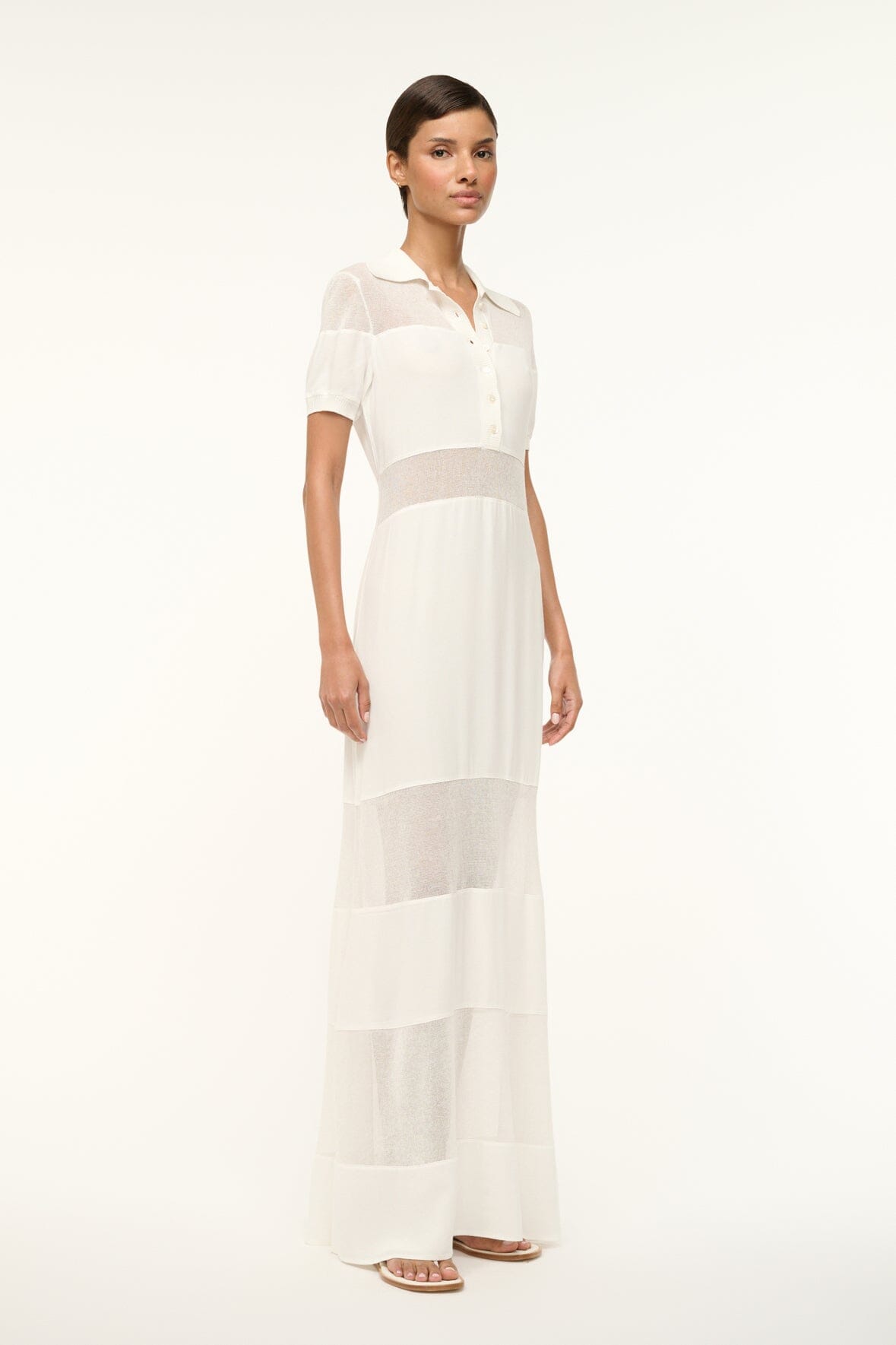 Image QUAINT DRESS | WHITE 3 of 5 and Clicking this image will trigger a zoom pop-up