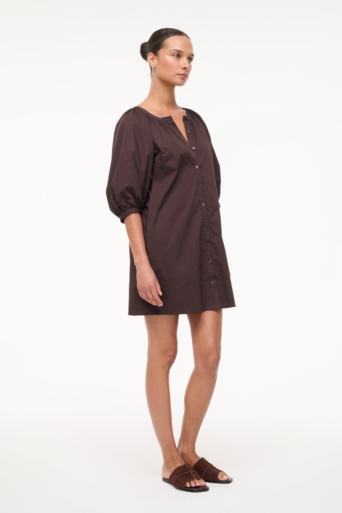Image MINI VINCENT DRESS | EARTH 3 of 6 and Clicking this image will trigger a zoom pop-up