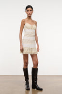 HALIE MINI DRESS | ECRU ECRU / 4