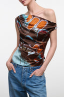 PHARE SILK TOP | BUTTERFLY SKY