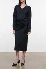NORMAN SWEATER DRESS | SMOKE