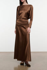 FREDA SILK DRESS | CIGAR