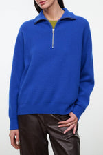HUDSON CASHMERE SWEATER | COBALT