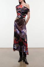 PHARE SILK DRESS | BUTTERFLY FUCHSIA