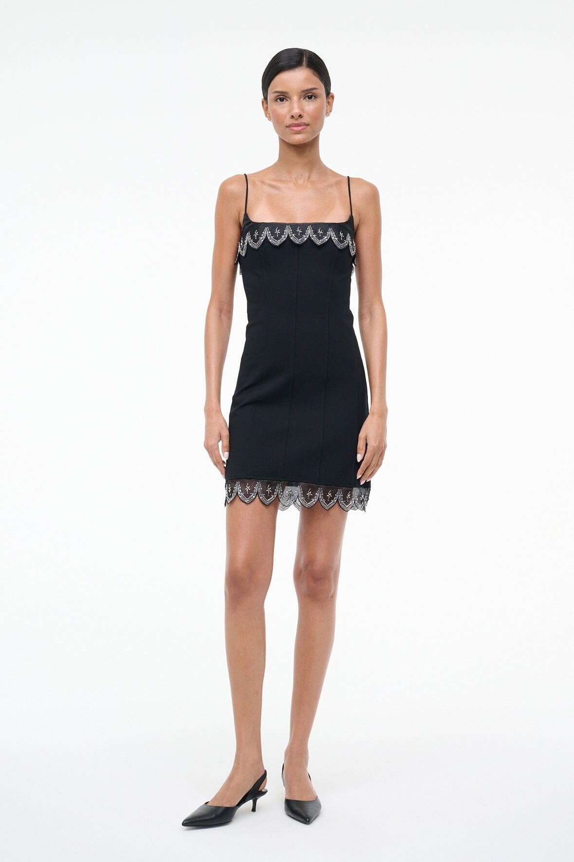 colette linen mini dress All Saints Womens Colette Linen Mini Dress Size 10 Black Open Back Pockets NEW