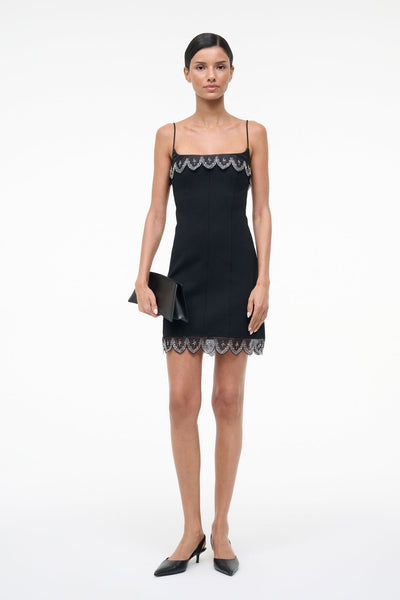 staud black cut out dress Staud Black & White Cutout Maxi Dress by Staud