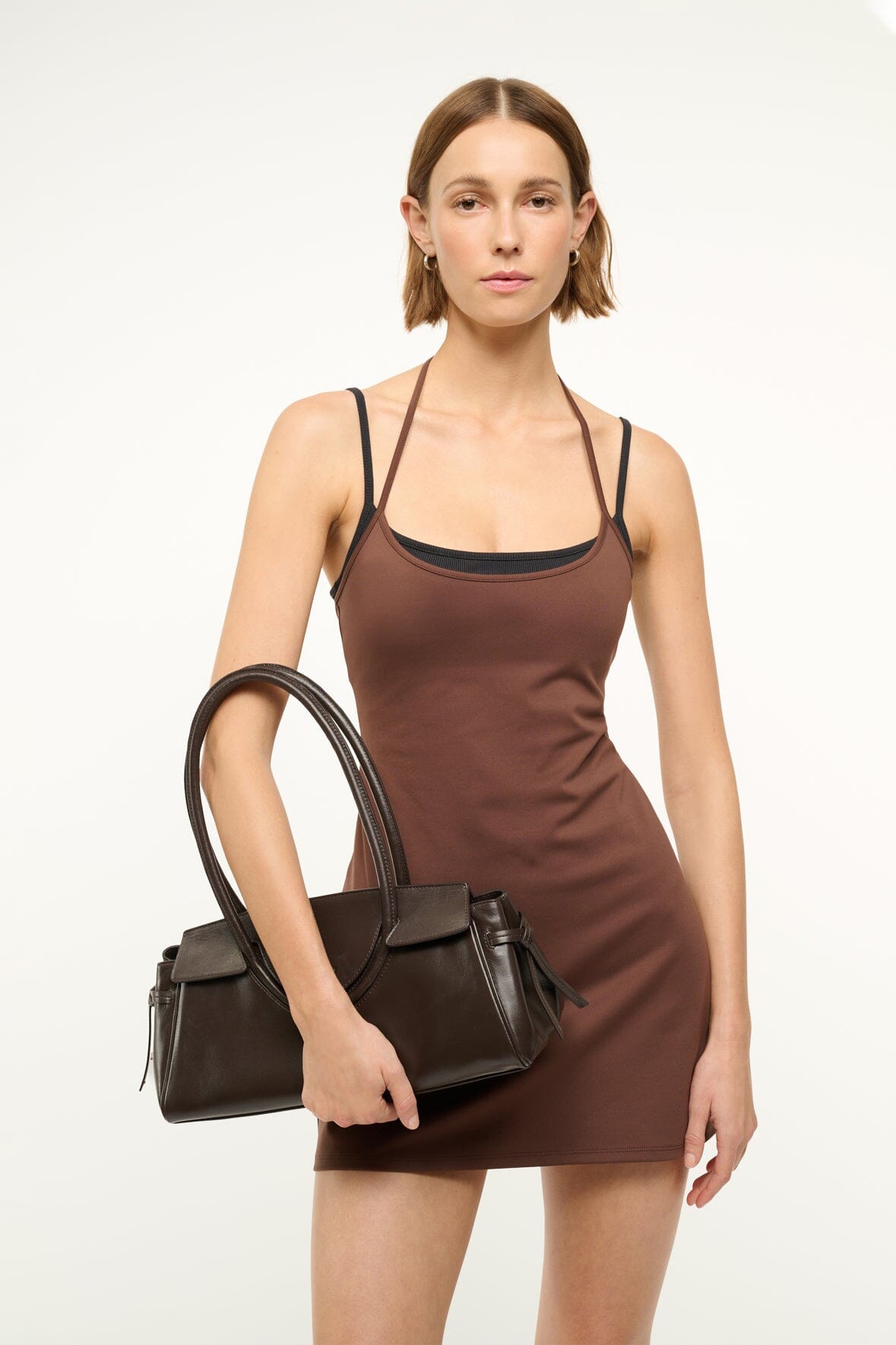 Image MAUDE SHOULDER BAG | ESPRESSO 6 of 8 and Clicking this image will trigger a zoom pop-up