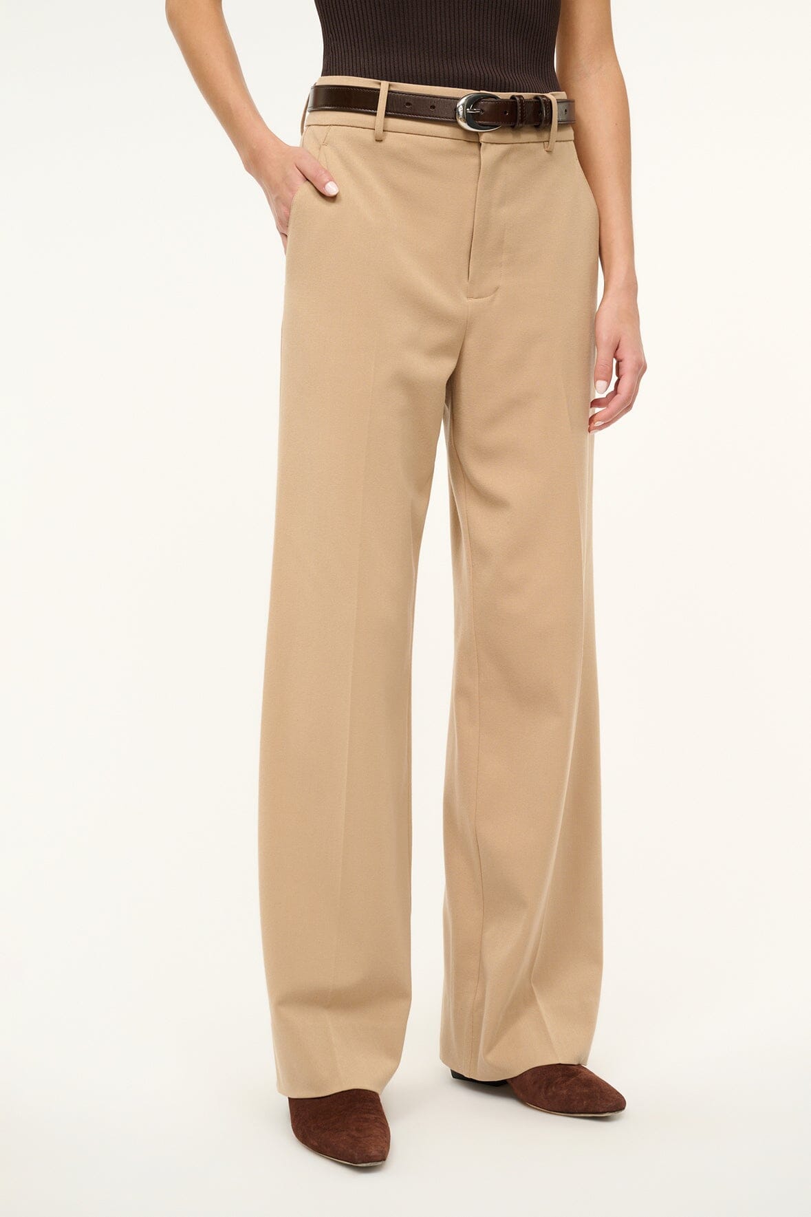 Image PRINCE SUITING PANT | CAMEL 3 of 6 and Clicking this image will trigger a zoom pop-up