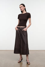 HUNTER LEATHER CULOTTE | EARTH