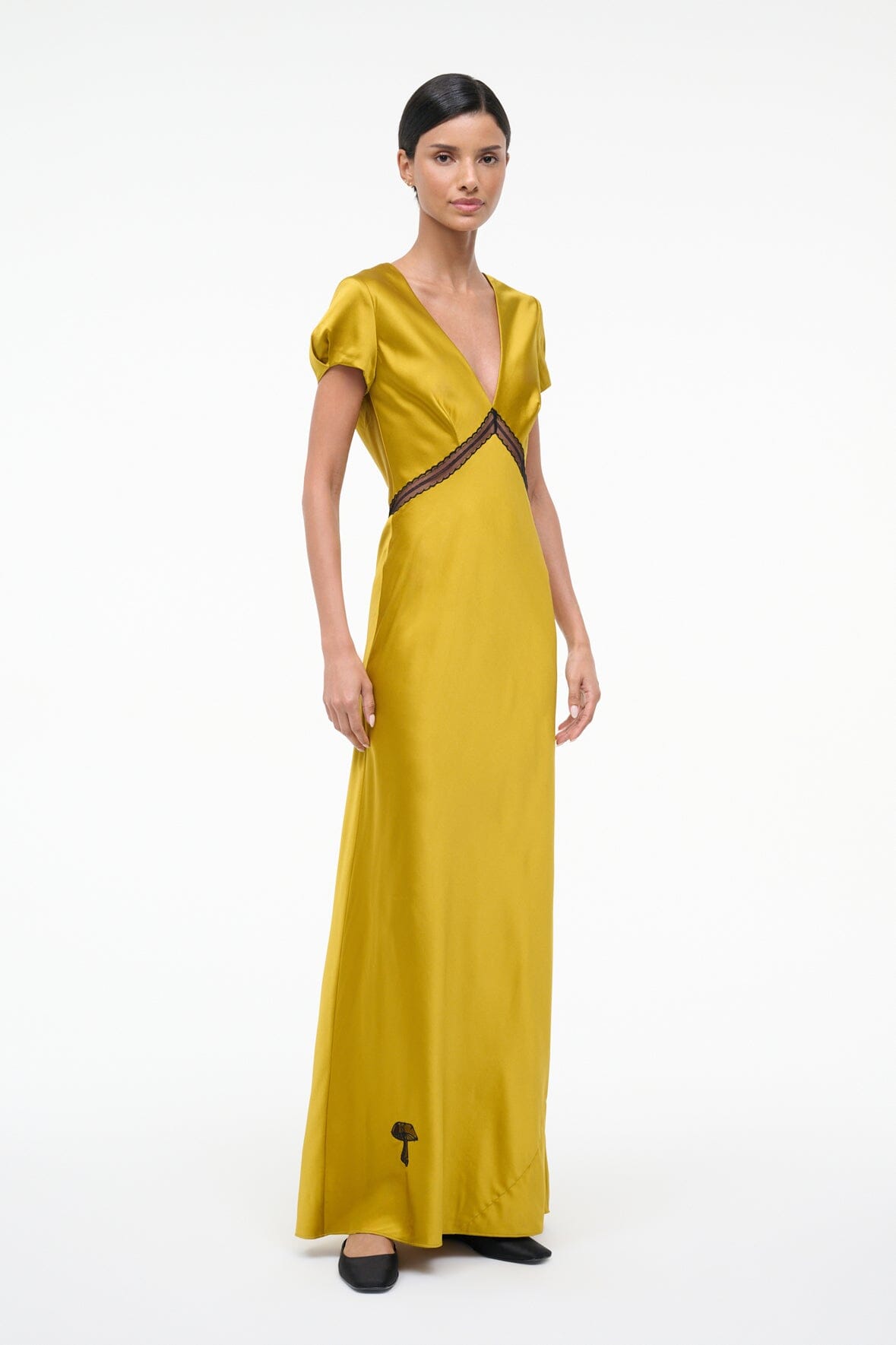 staud machu silk dress silk long white dress STAUD, Machu Silk Dress in Ivory, Size XS