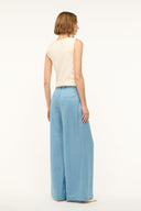 Image SASHA LINEN PANT | SLATE BLUE 4 of 7