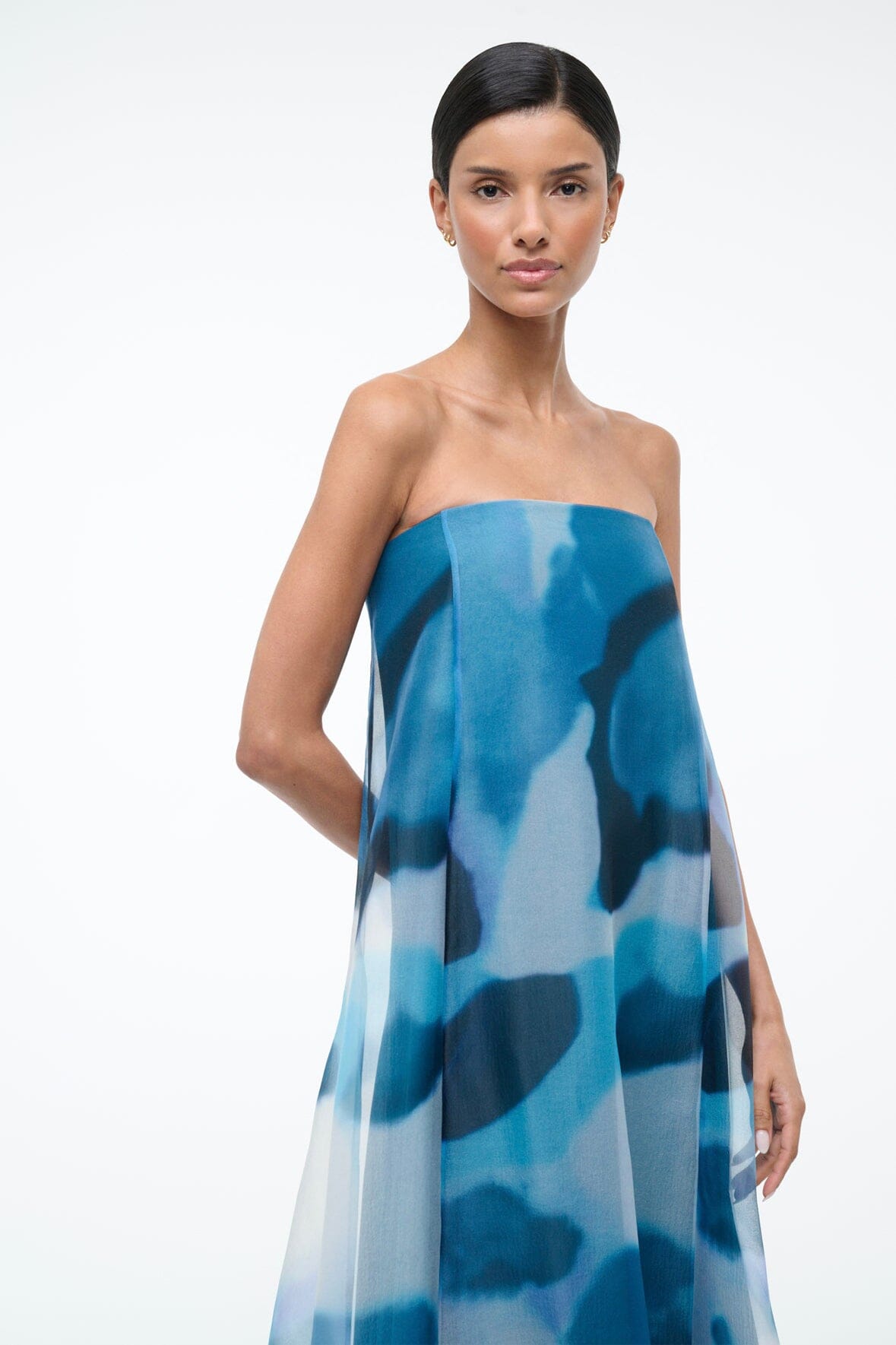 STAUD, Allyson Dress in Blue Haze, Size 12