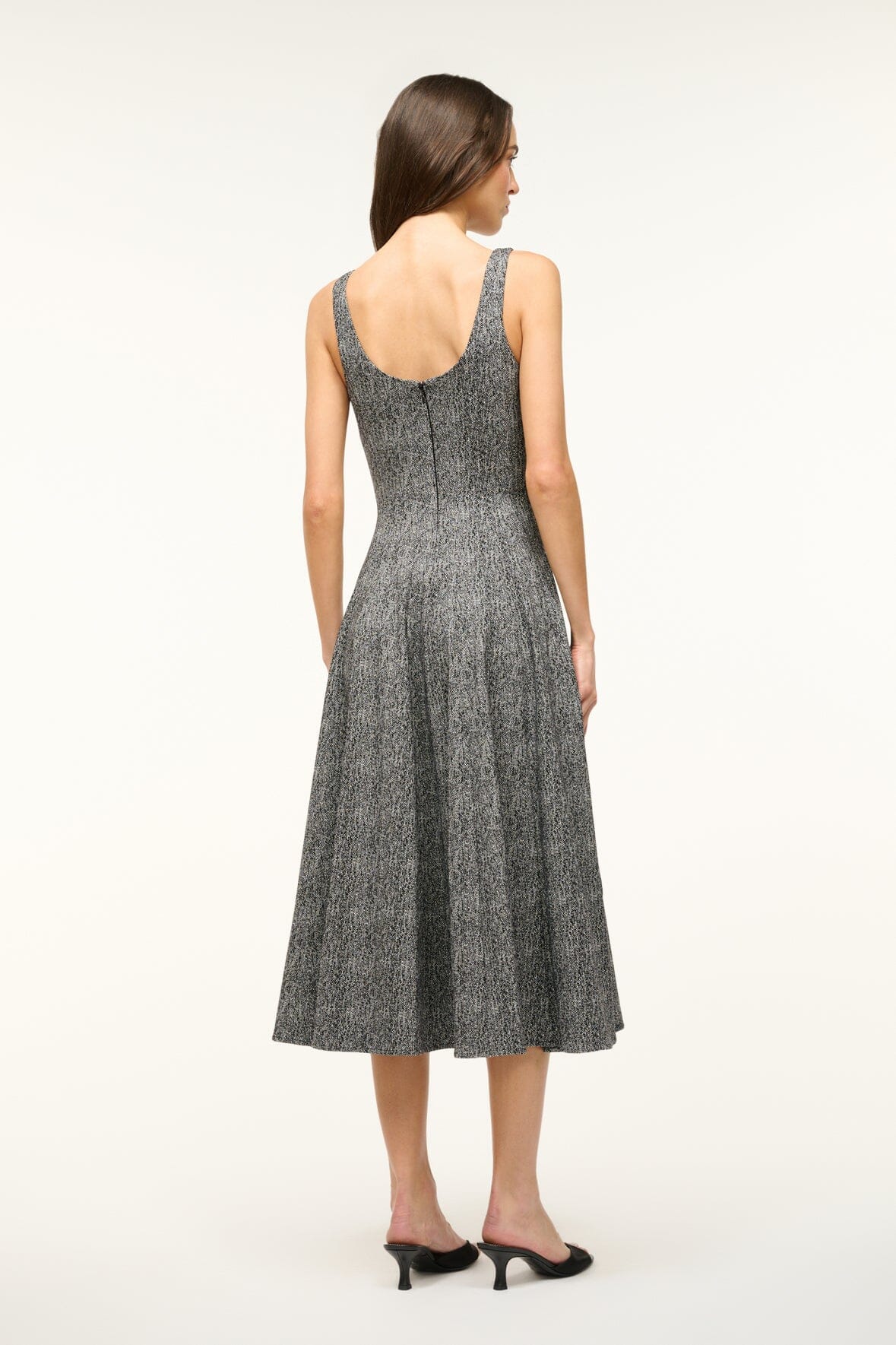 Image WELLS DRESS | TEXTURED HERRINGBONE 4 of 5 and Clicking this image will trigger a zoom pop-up