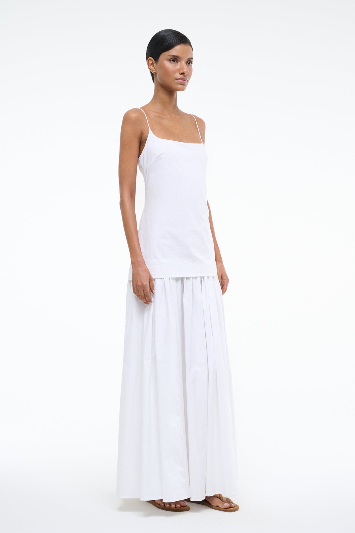 Image ARI DRESS | WHITE 3 of 6 and Clicking this image will trigger a zoom pop-up