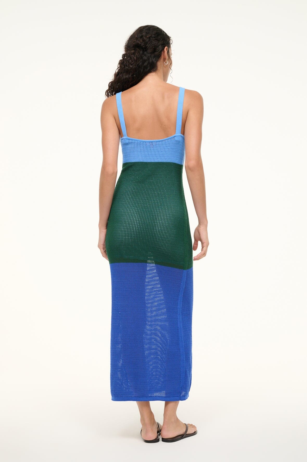 Image JESSICA MAXI DRESS | DEEP SEA JUNGLE SKY 3 of 6 and Clicking this image will trigger a zoom pop-up