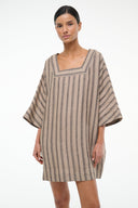 Image MANUELA LINEN DRESS | SAHARA STRIPE 5 of 6