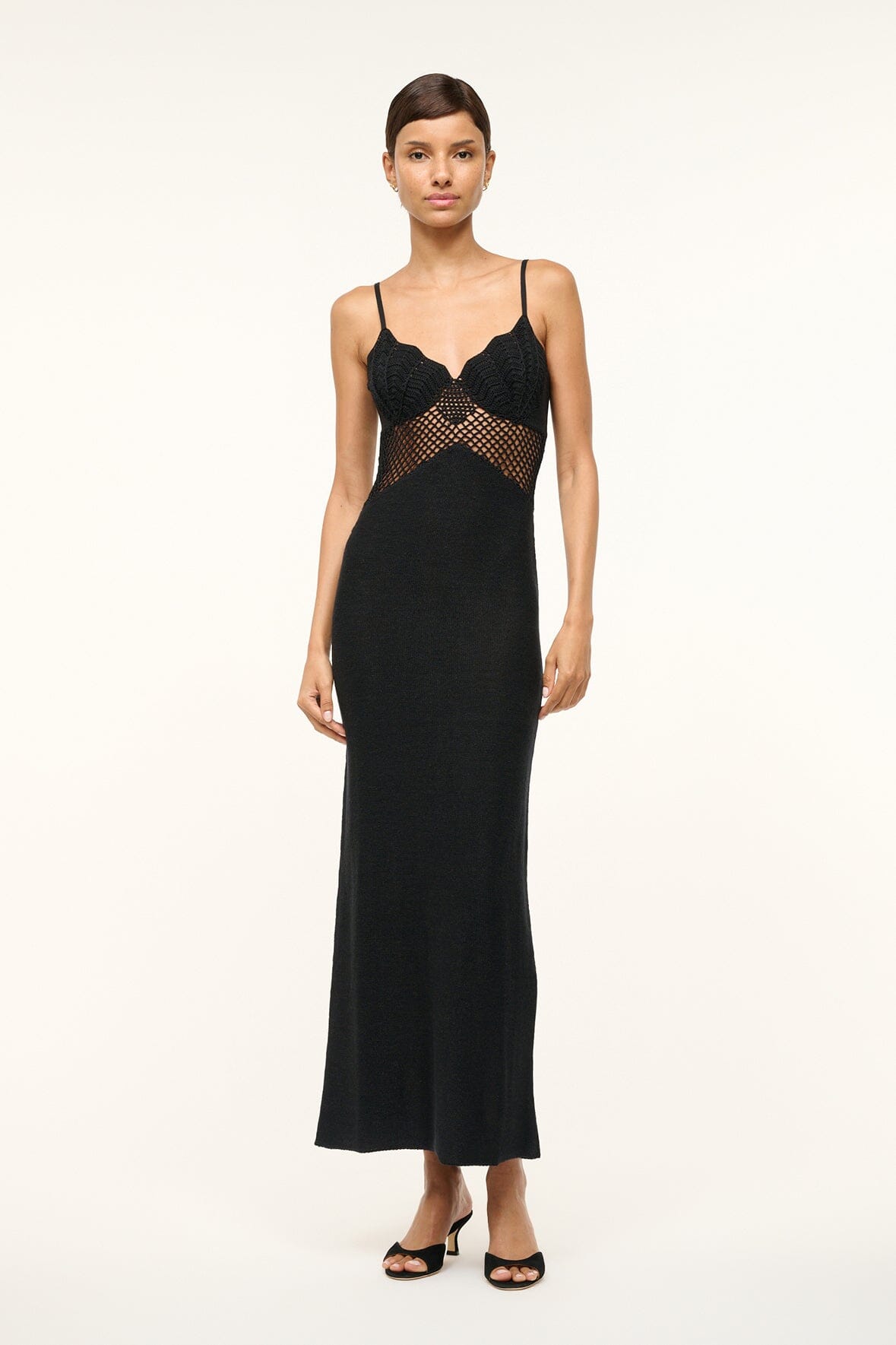 Image TARA DRESS | BLACK 1 of 5 and Clicking this image will trigger a zoom pop-up