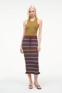 STAUD ABBOTT DRESS REDONDO STRIPE MULTI STAUD ABBOTT DRESS REDONDO STRIPE MULTI