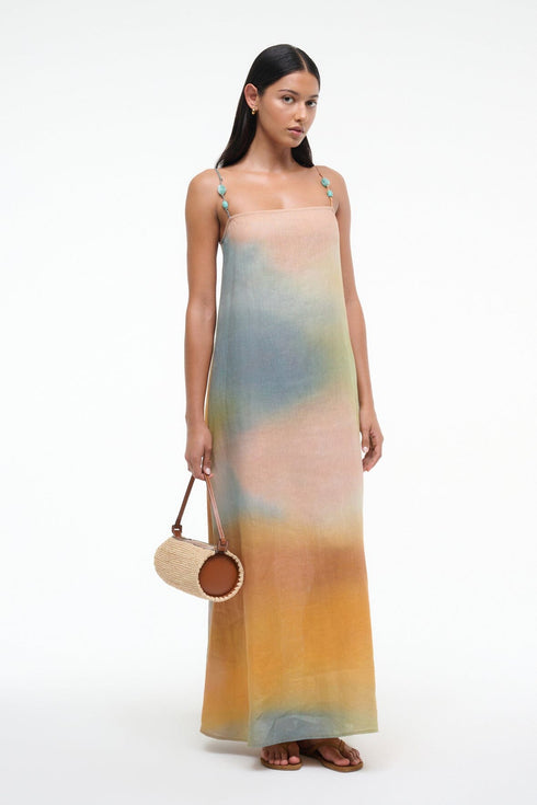 Go to LAURA LINEN DRESS PASTEL CLOUDS view 1