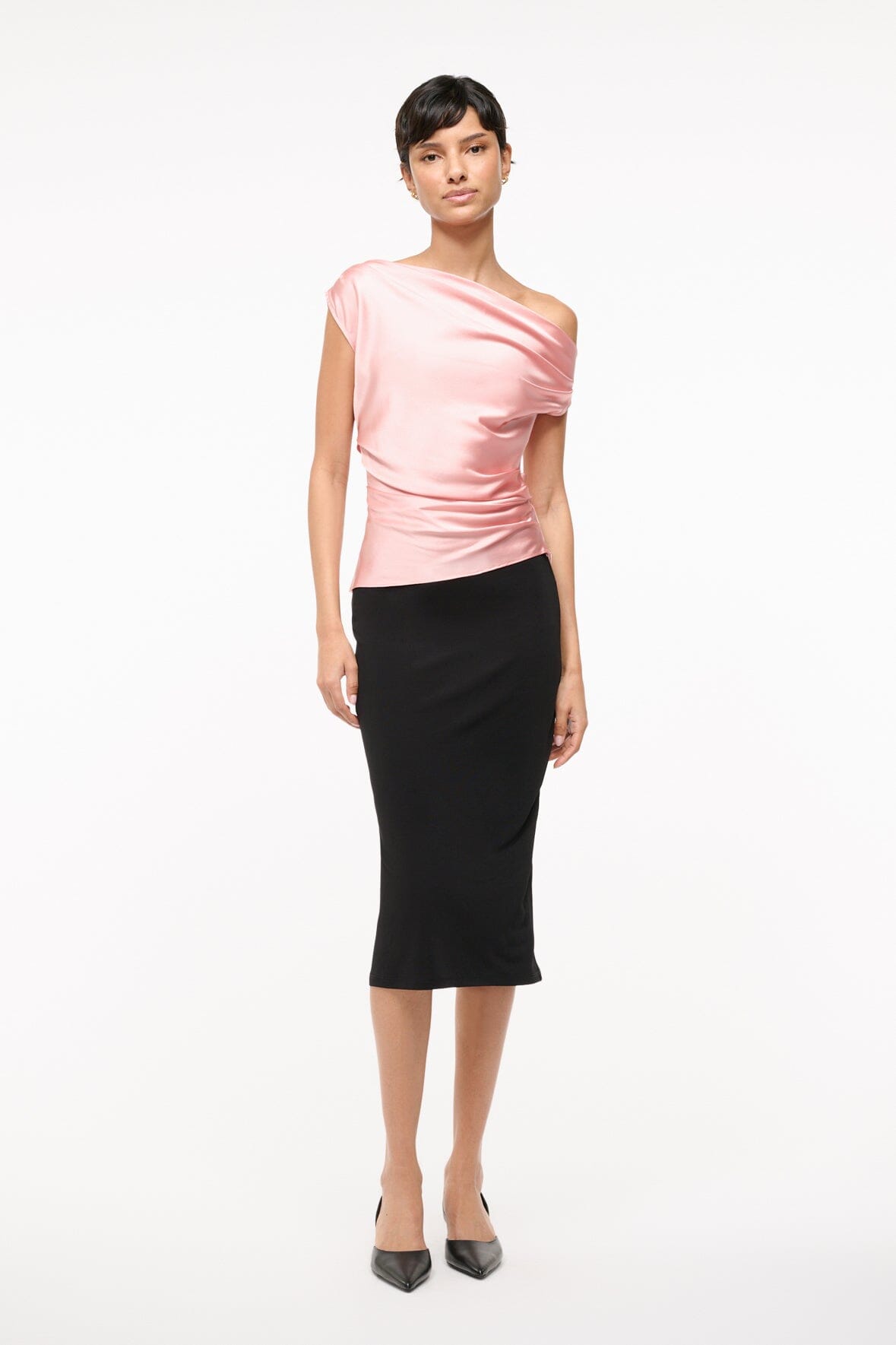 Image PHARE SILK TOP | ROSE 5 of 7 and Clicking this image will trigger a zoom pop-up
