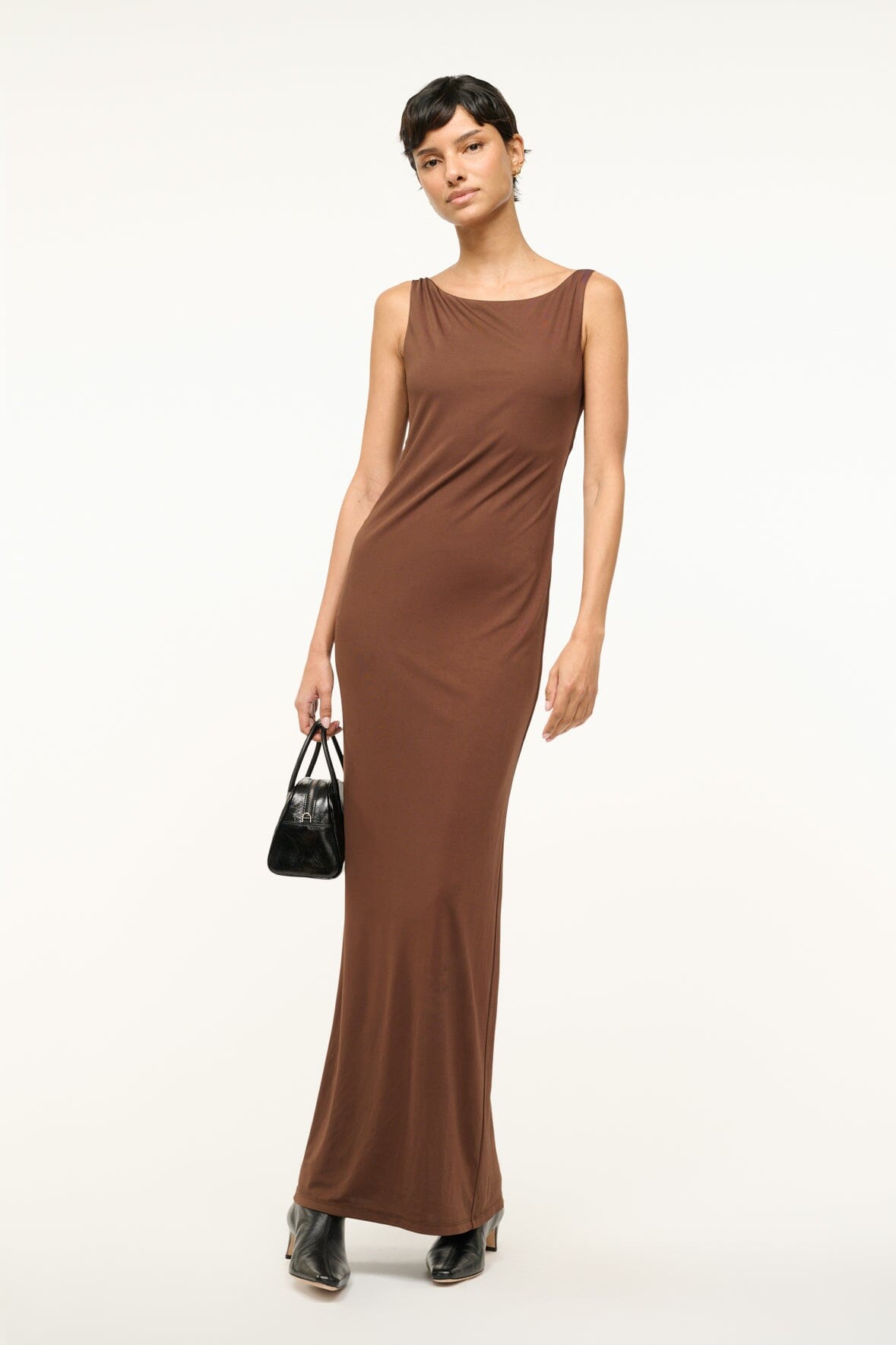 BUA DRESS DARK OAK