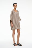 Image MANUELA LINEN DRESS | SAHARA STRIPE 3 of 6