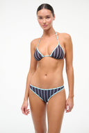 LIDO TRIANGLE BIKINI TOP | REDONDO STRIPE REDONDO STRIPE / XS