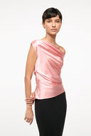 Image PHARE SILK TOP | ROSE 2 of 7