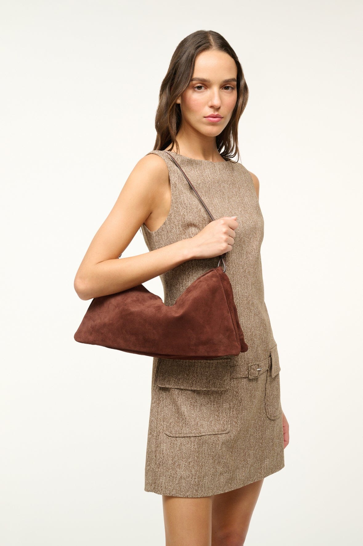 Image WALLY SHOULDER BAG | MAHOGANY 2 of 6 and Clicking this image will trigger a zoom pop-up