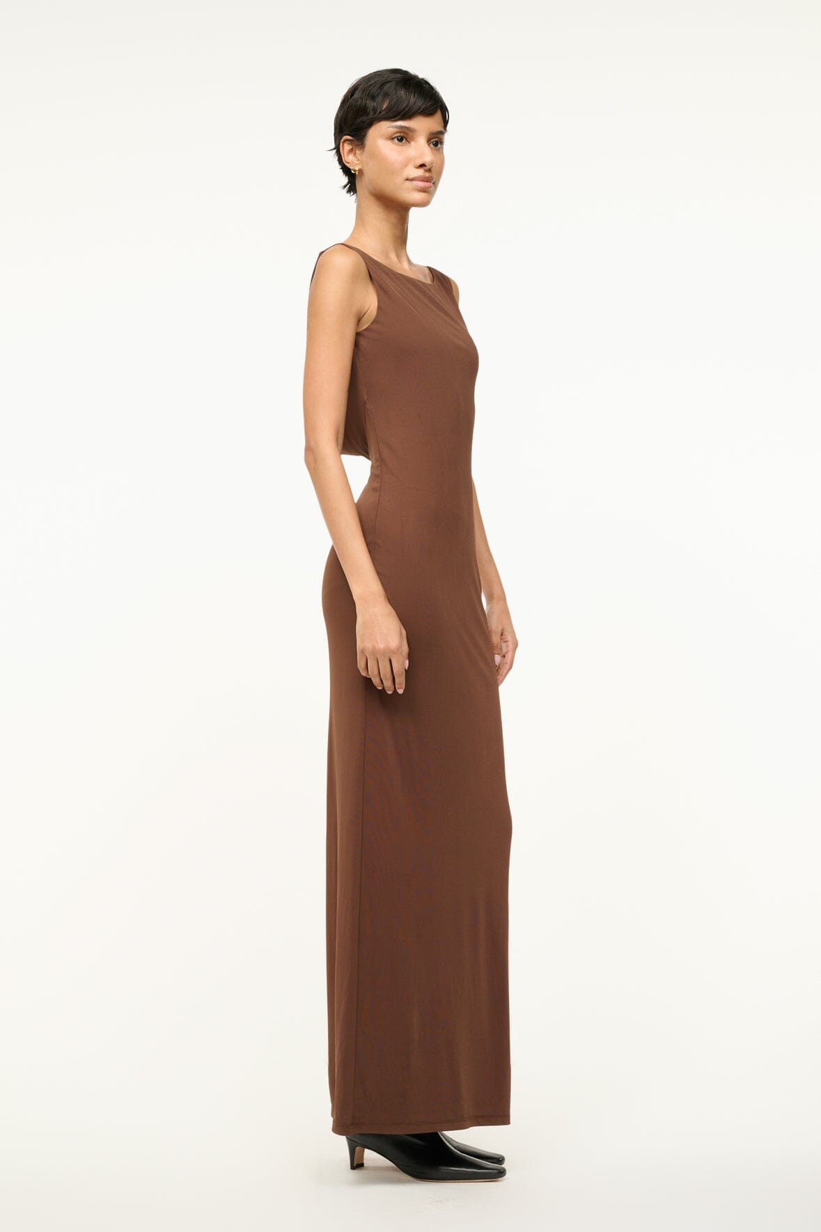 Image BUA DRESS | DARK OAK 4 of 5 and Clicking this image will trigger a zoom pop-up