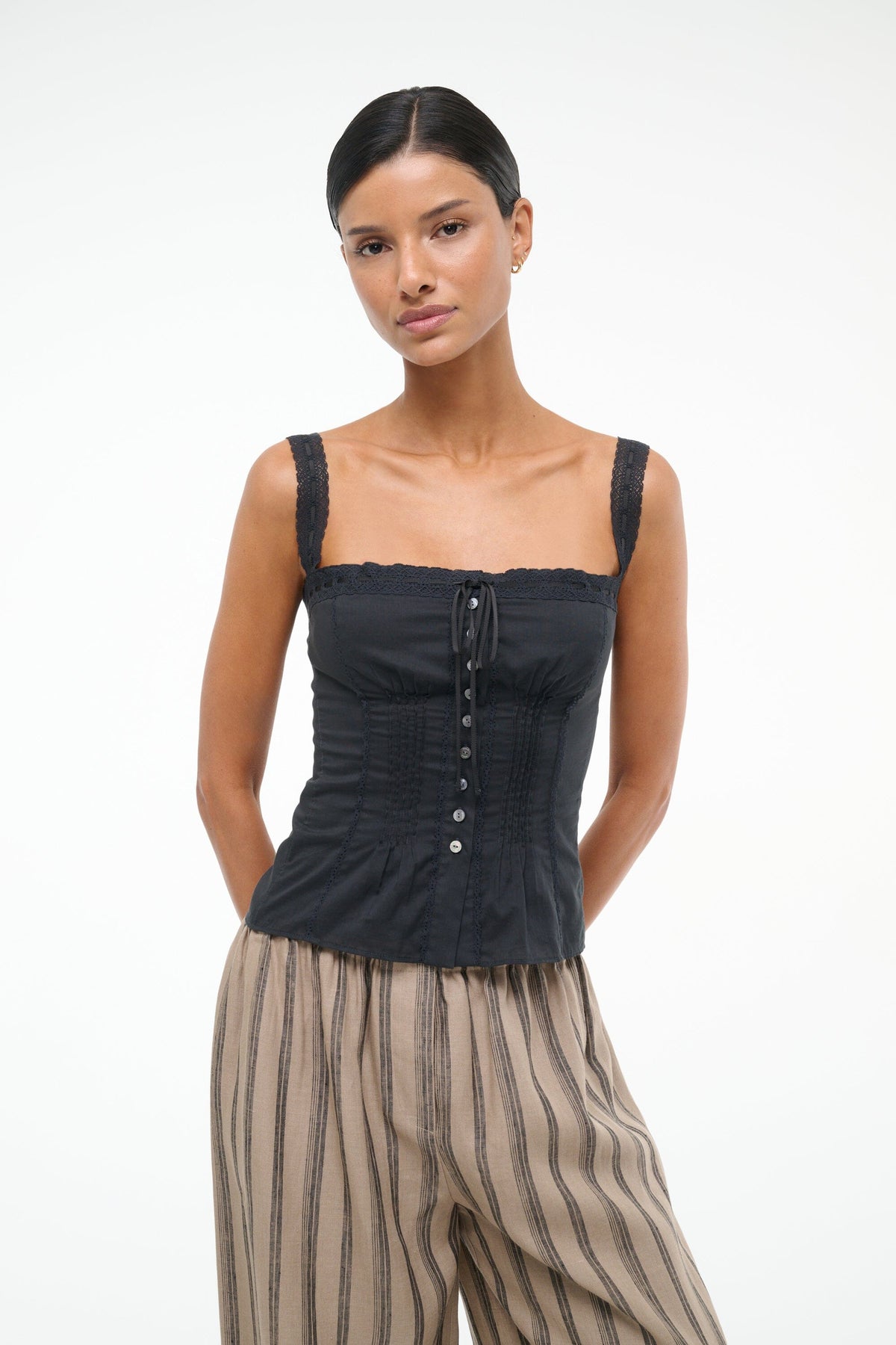 Image MATILDE TOP | BLACK 1 of 6 and Clicking this image will trigger a zoom pop-up