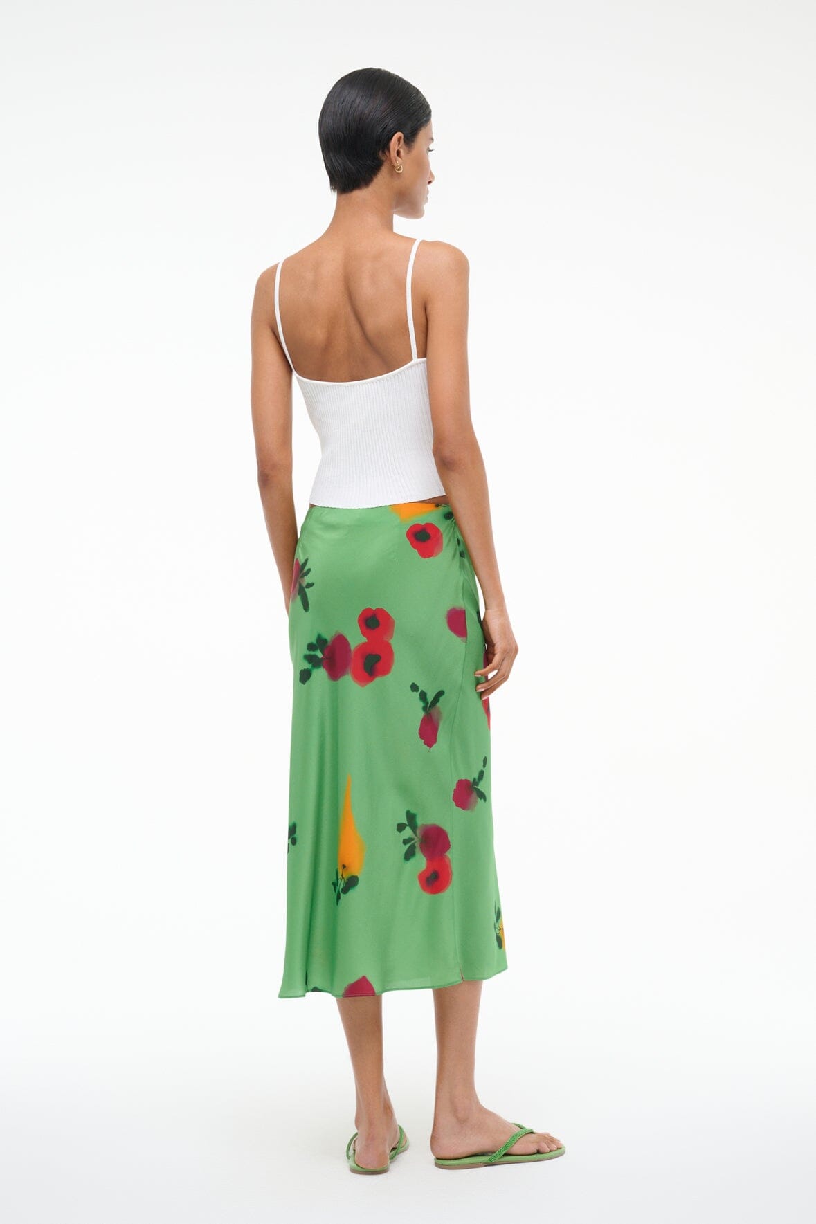 Image ANGELA SILK SKIRT | FARMERS MARKET LEAF 4 of 6 and Clicking this image will trigger a zoom pop-up