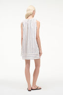 ELENA DRESS | ECRU NAVY STRIPE