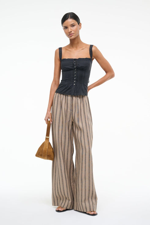 Go to BONFIRE LINEN PANT SAHARA STRIPE view 1