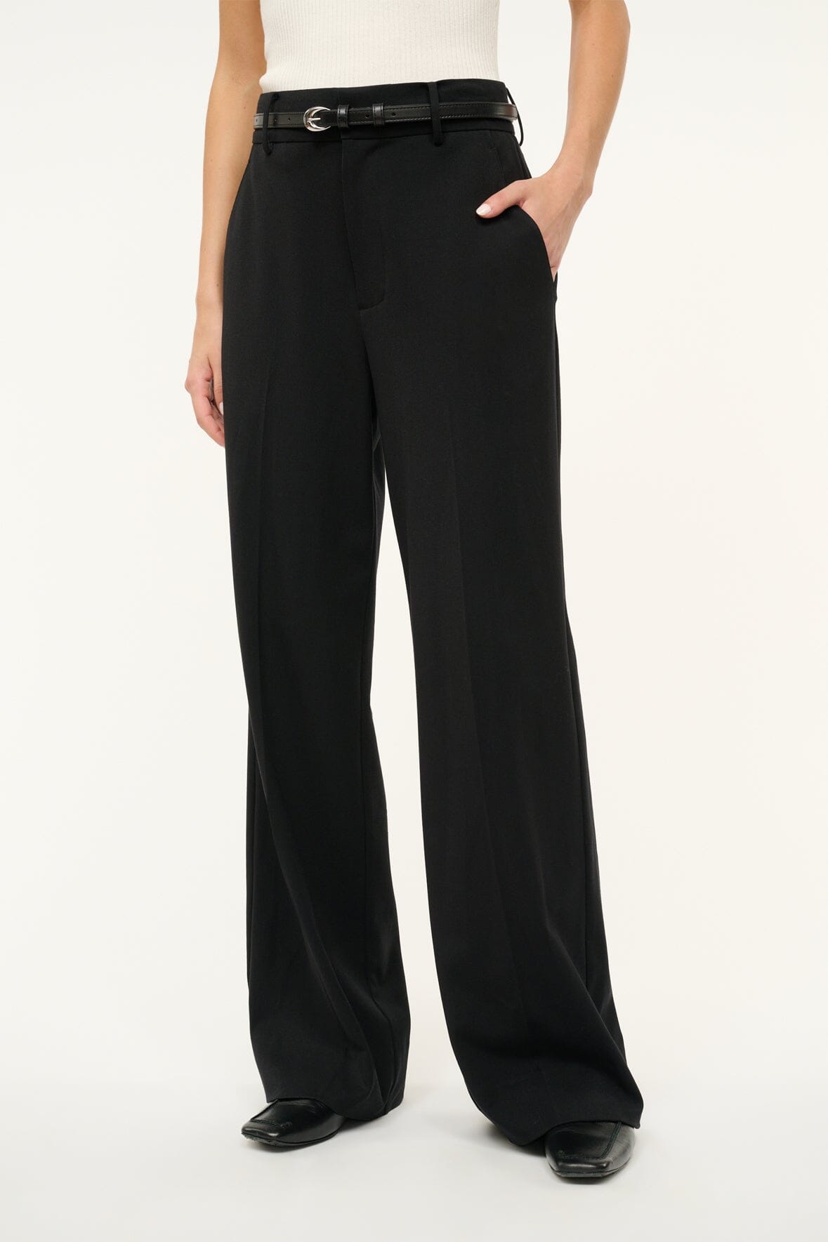 Image PRINCE SUITING PANT | BLACK 3 of 6 and Clicking this image will trigger a zoom pop-up