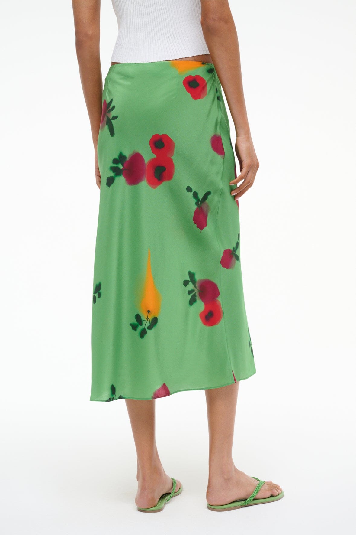 Image ANGELA SILK SKIRT | FARMERS MARKET LEAF 5 of 6 and Clicking this image will trigger a zoom pop-up