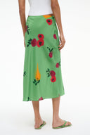 Image ANGELA SILK SKIRT | FARMERS MARKET LEAF 5 of 6