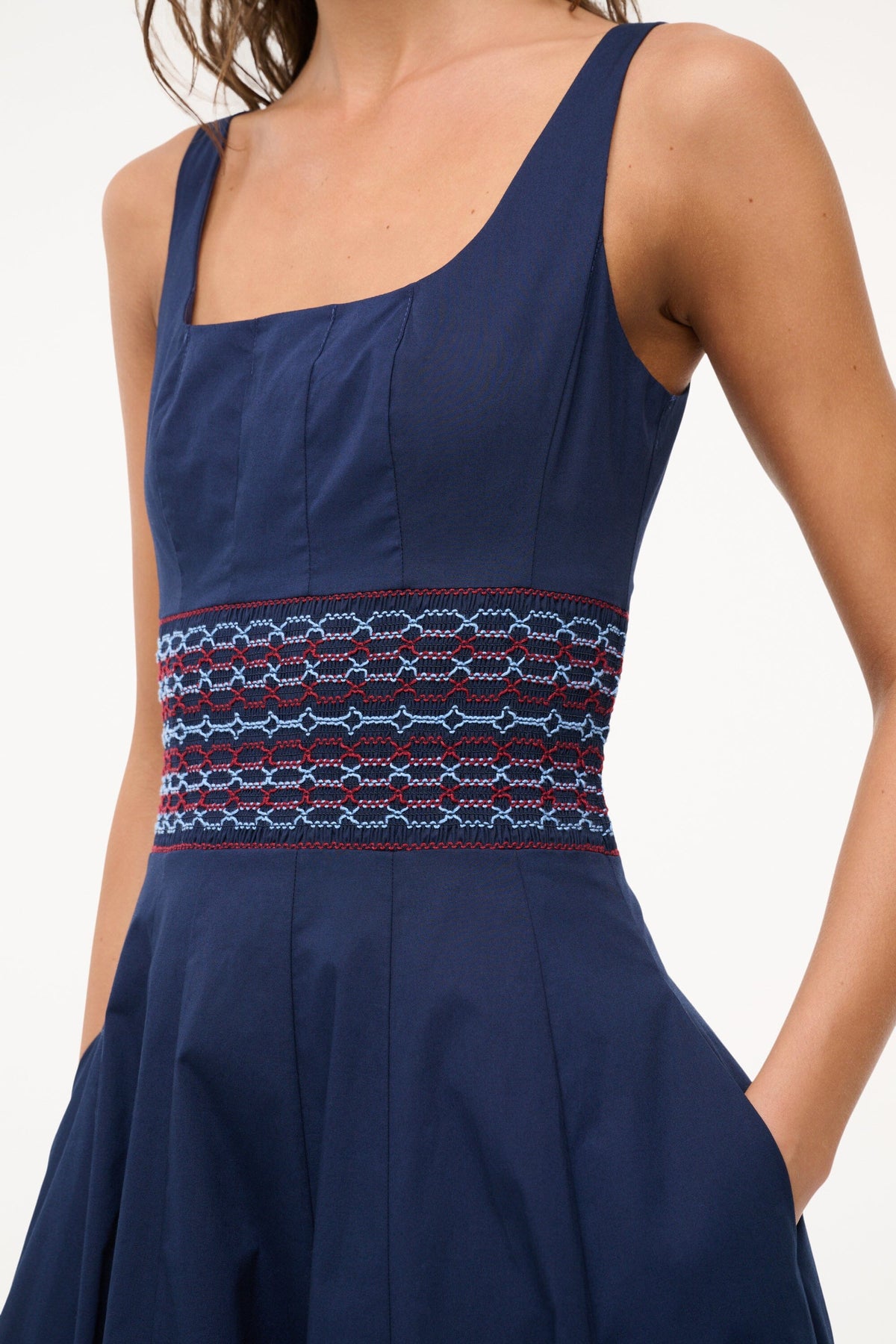 Image RIG DRESS | NAVY 5 of 5 and Clicking this image will trigger a zoom pop-up