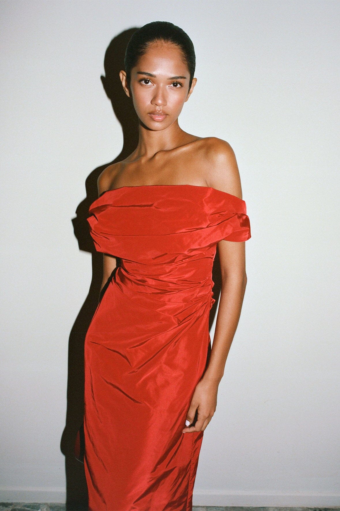 ANDREA DRESS ROUGE