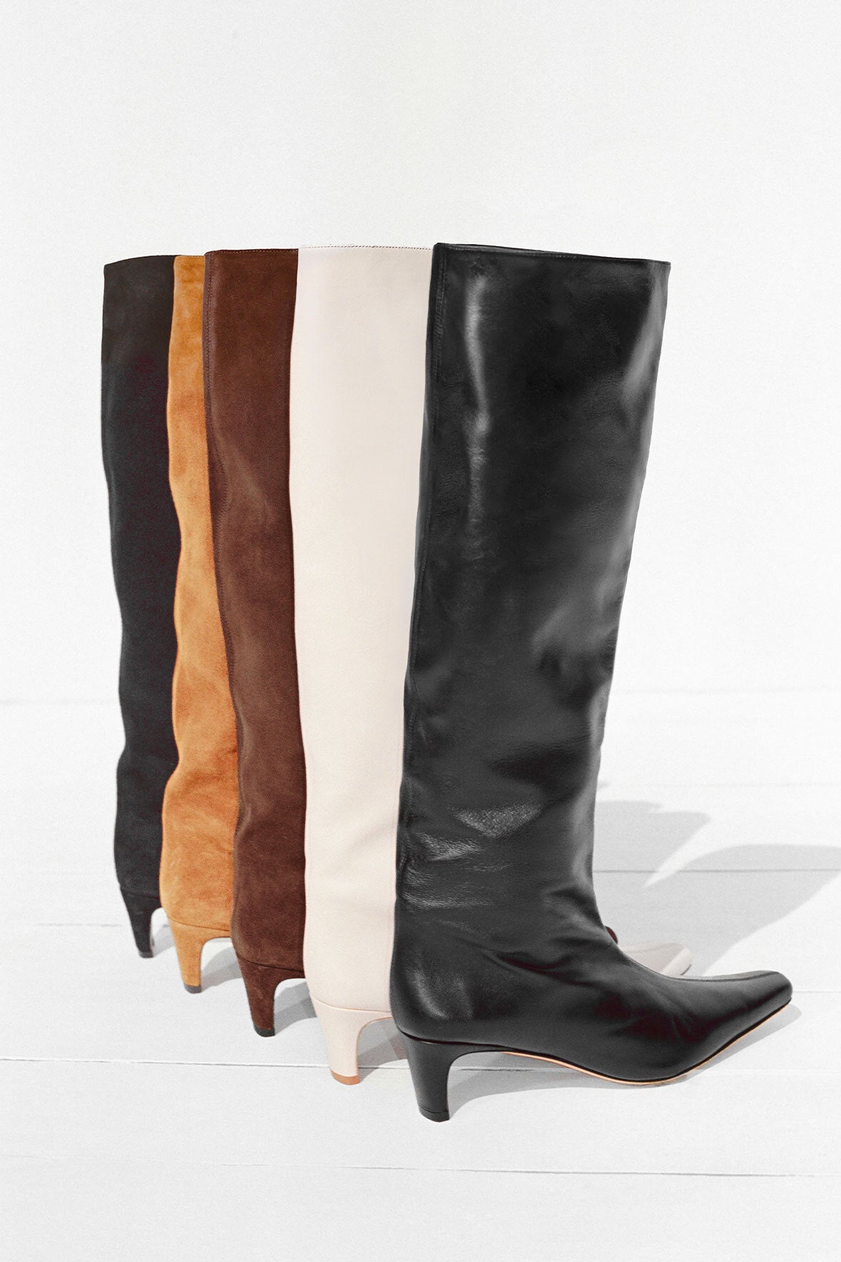 【関税込み】Staud ブラック Wally ハイヒール ロングブーツ WALLY FLAT BOOT BLACK