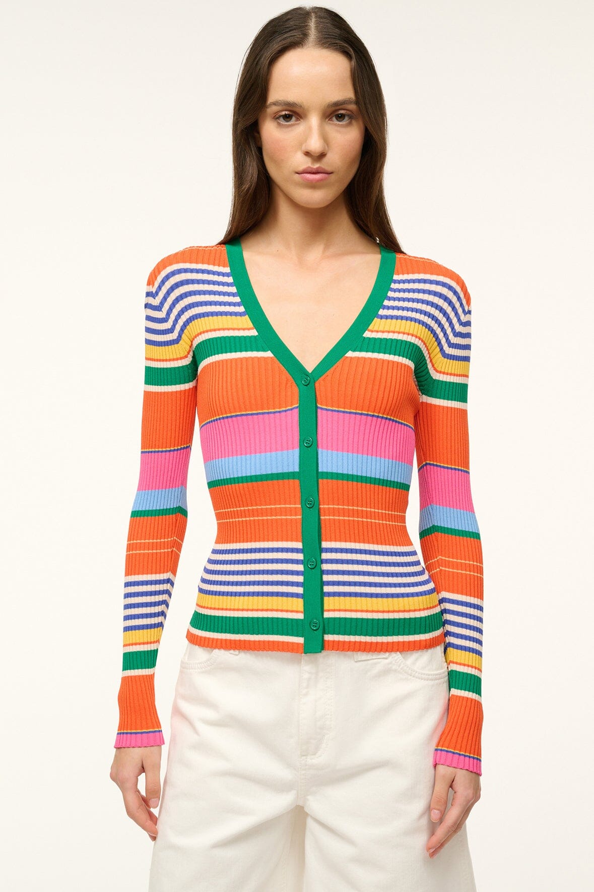 CARGO SWEATER | MULTI BAYADERE STRIPE - Slide 1 of 4