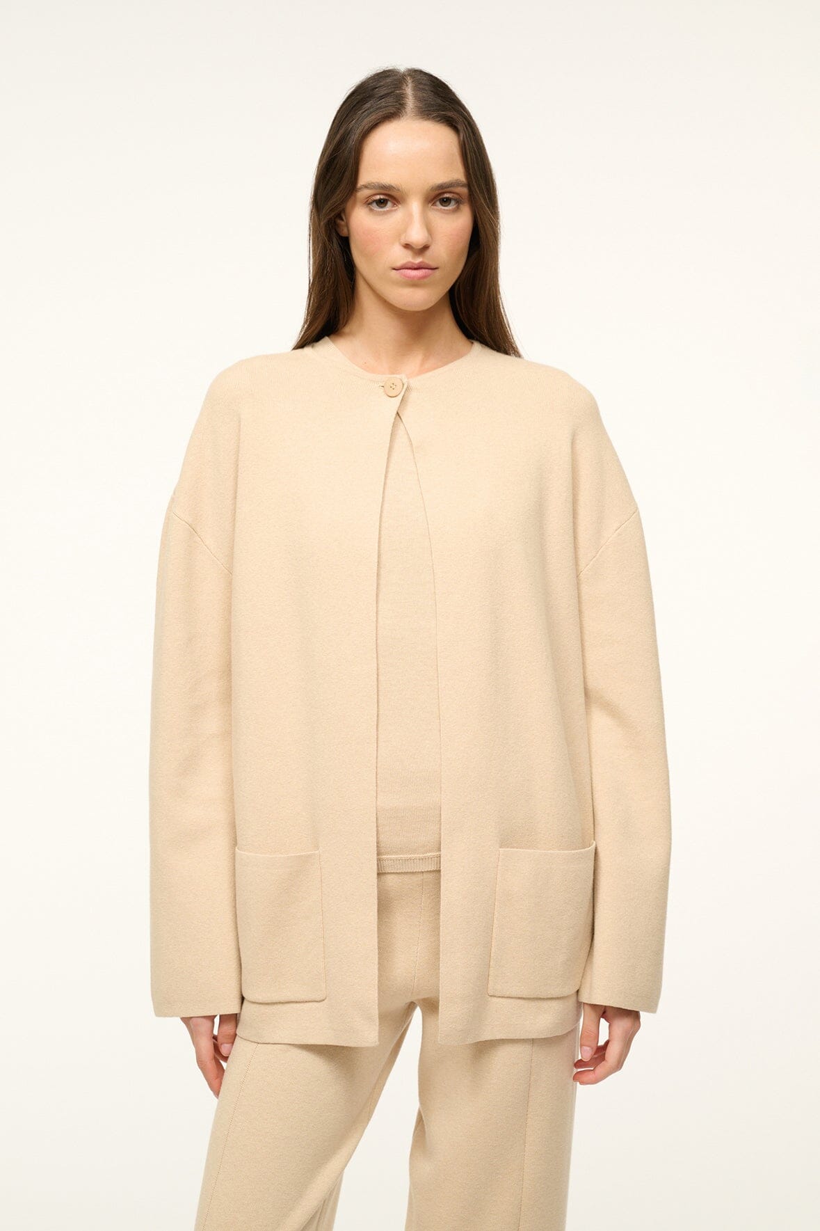 CARRY ON CARDIGAN | CAMEL - Slide 1 of 5