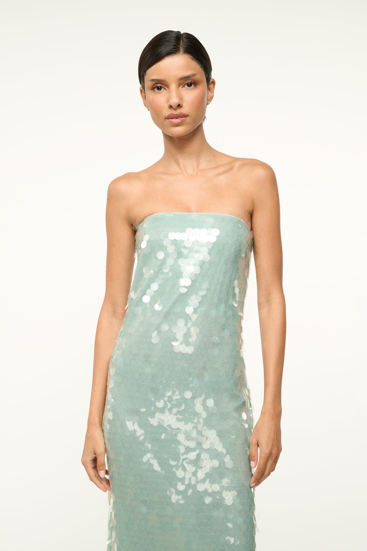 Image CASEY DRESS | MIST 5 of 6 and Clicking this image will trigger a zoom pop-up