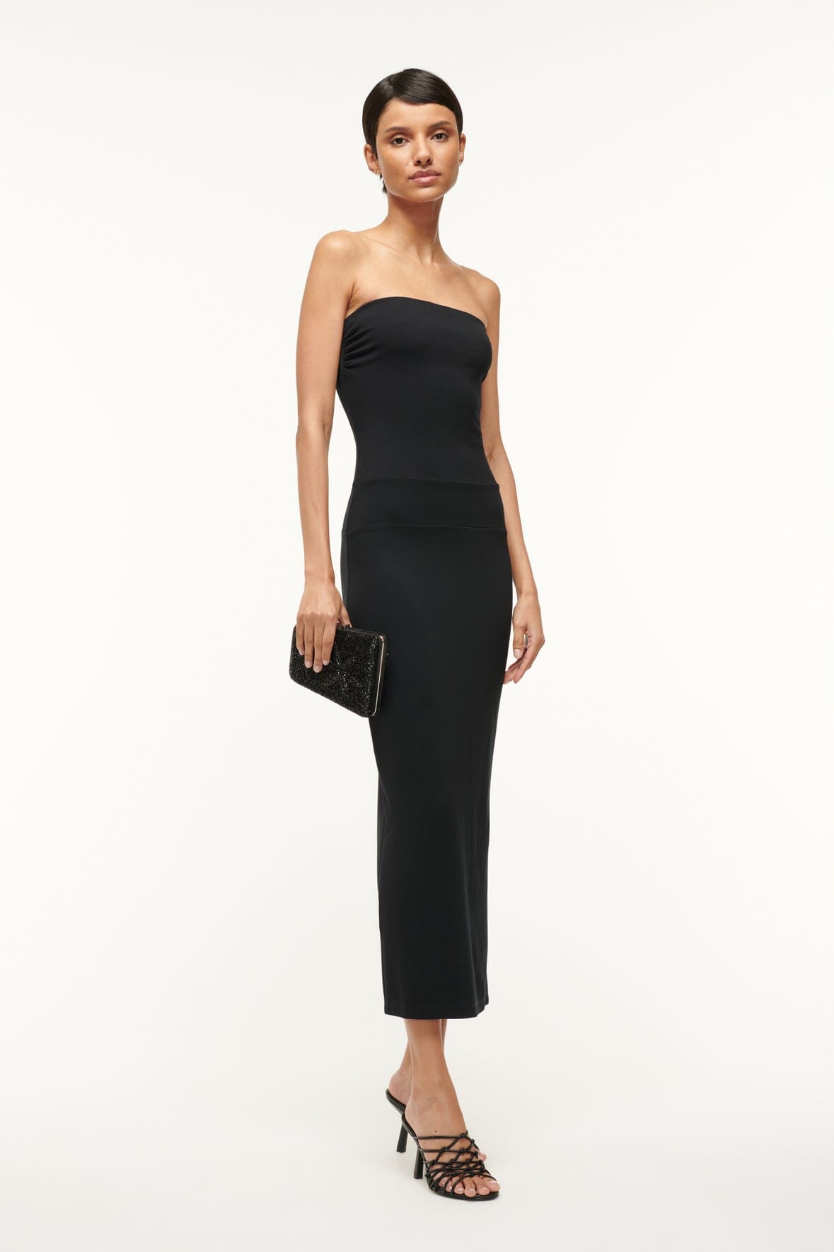 Image CORTONA DRESS | BLACK 2 of 6 and Clicking this image will trigger a zoom pop-up