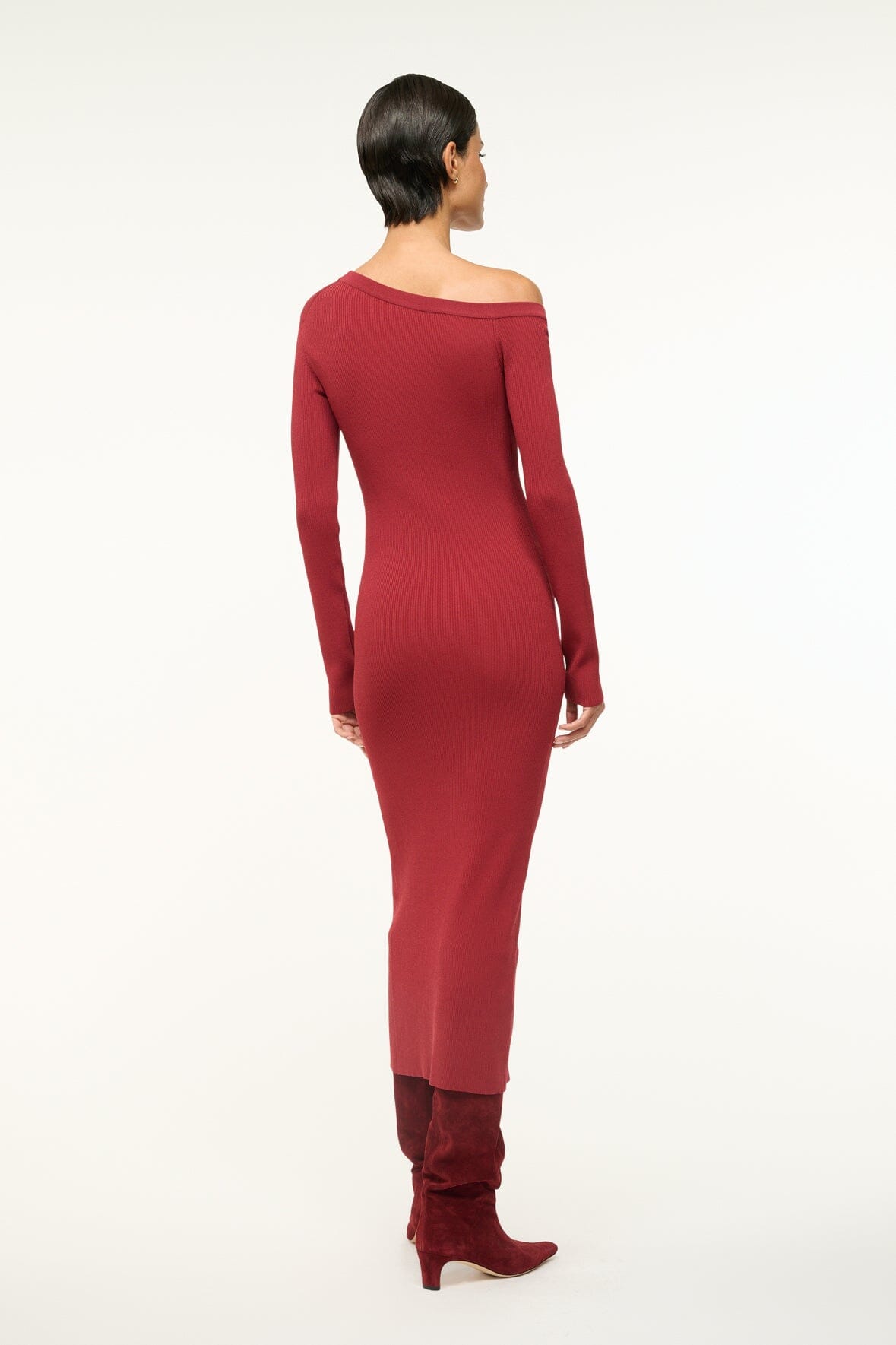 Image CRAFTSMAN SWEATER DRESS | SYRAH 3 of 5 and Clicking this image will trigger a zoom pop-up